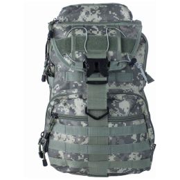 Camouflage Backpack with Chest Strap and Padded Mesh Backing