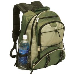 Maxam Nylon/Polyester Construction Backpack with Extra-Wide Straps