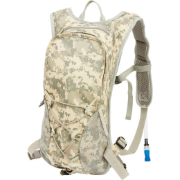 2qt Digital Camouflage Hydration Pack with Padded Back and Straps